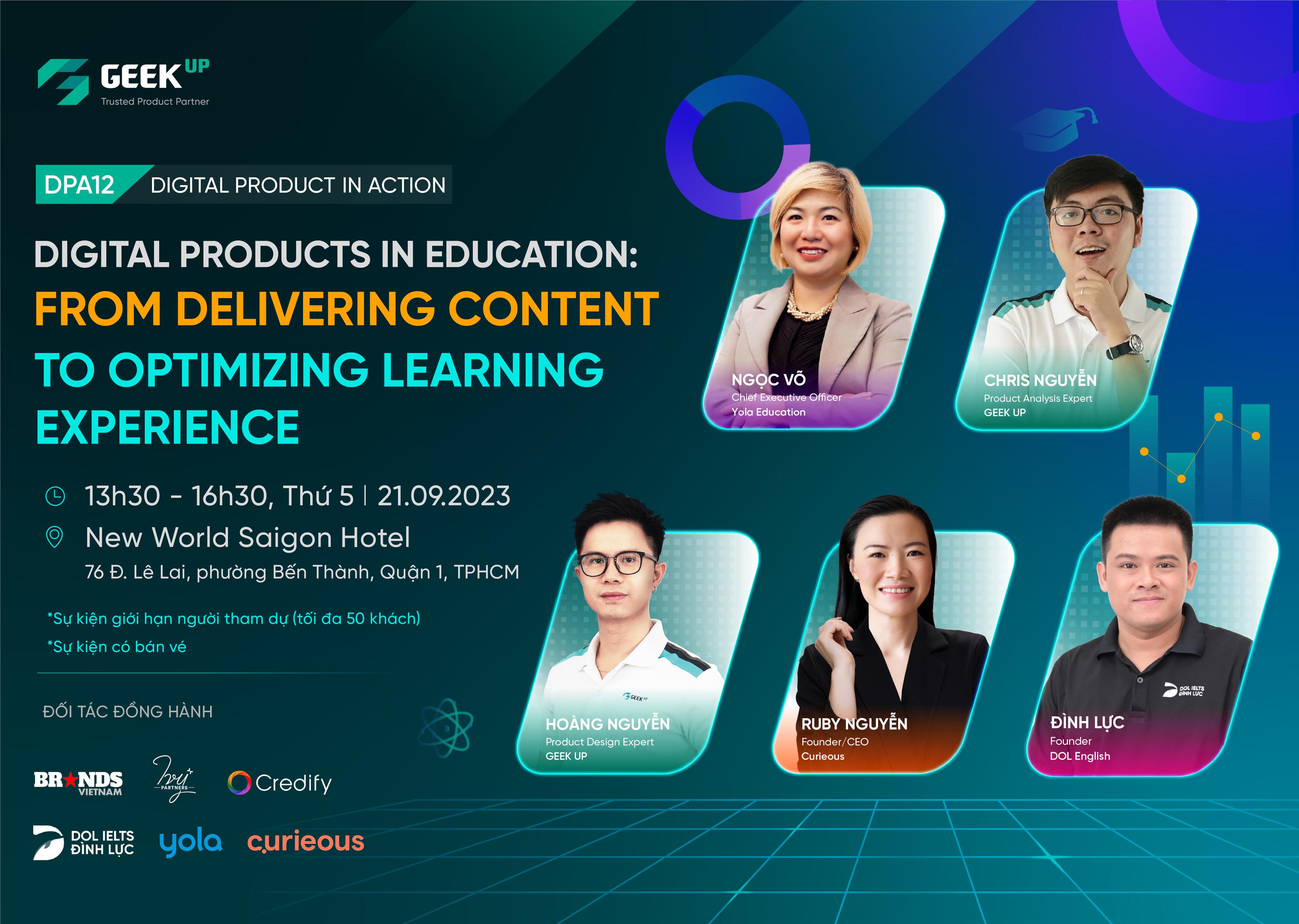 Digital Products in Education: From delivering content to optimizing learning experience banner